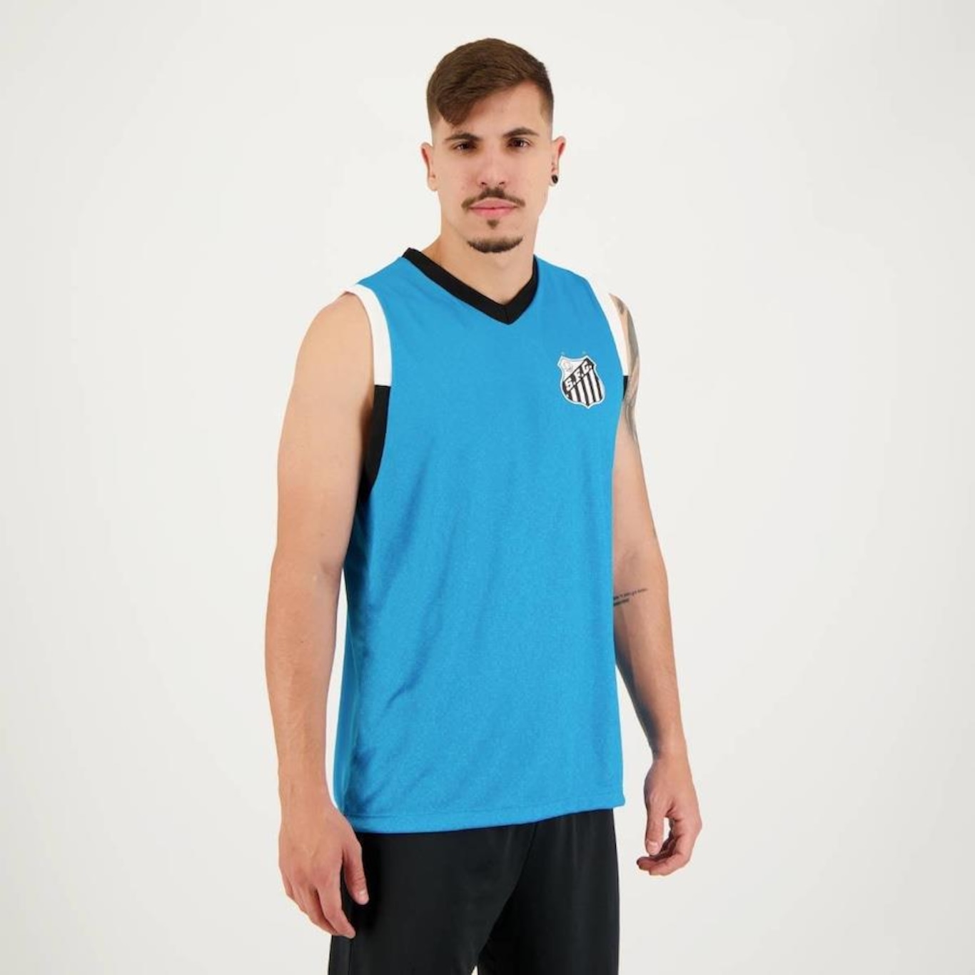 Camiseta Regata do Santos Sandbox Futfanatics - Masculina - Foto 5