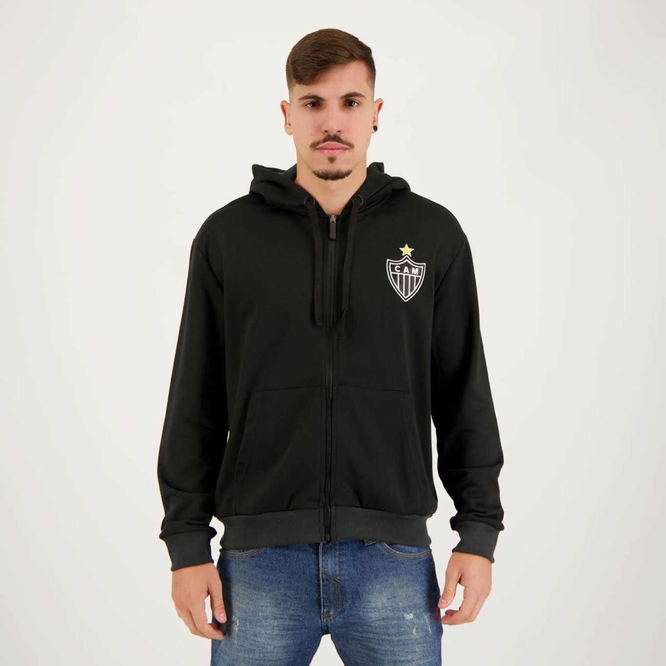 Jaqueta com Capuz do Atlético Mineiro Portlet Futfanatics - Masculina - Foto 1