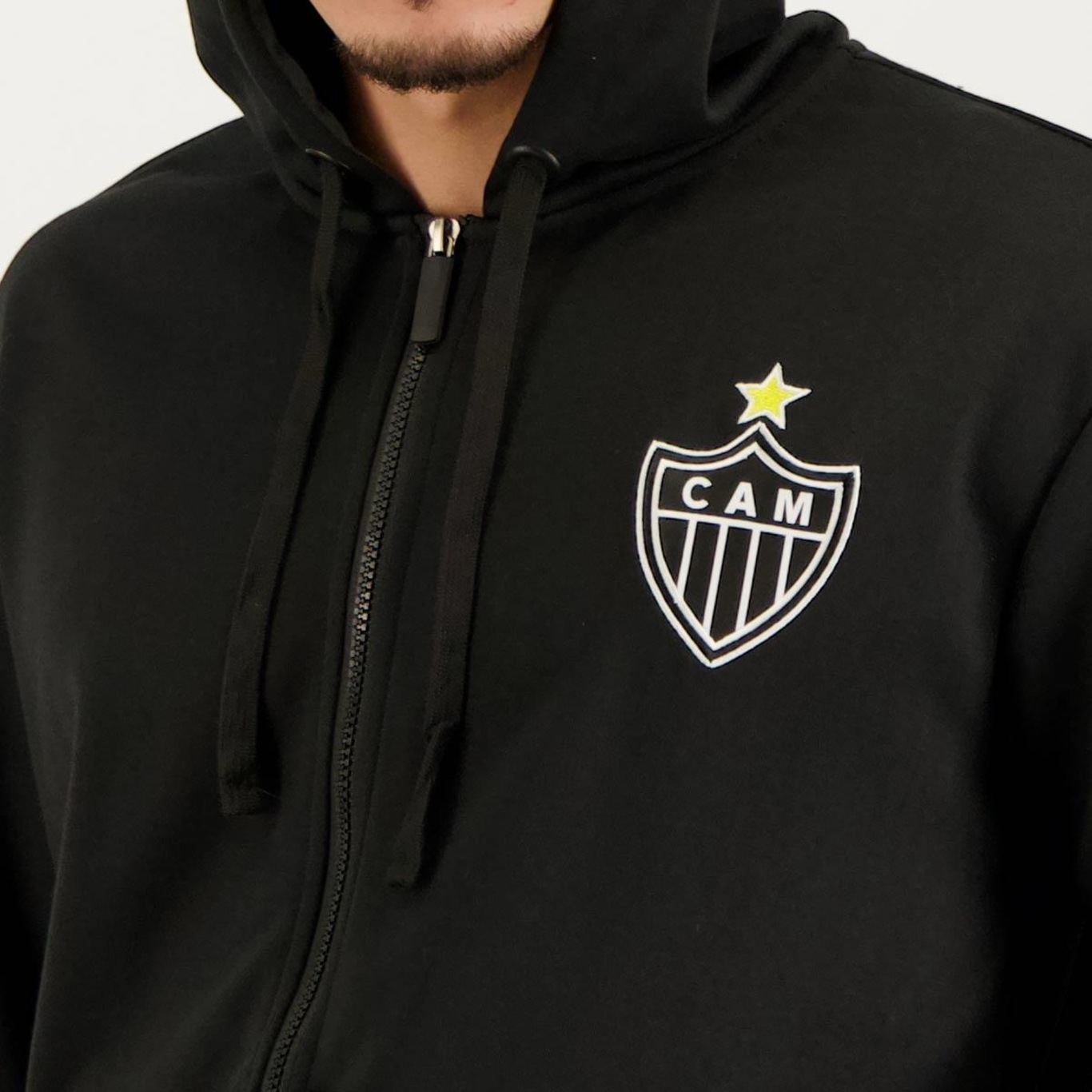 Jaqueta com Capuz do Atlético Mineiro Portlet Futfanatics - Masculina - Foto 4