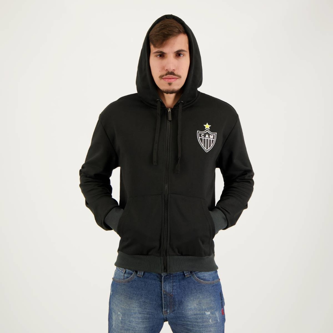 Jaqueta com Capuz do Atlético Mineiro Portlet Futfanatics - Masculina - Foto 5