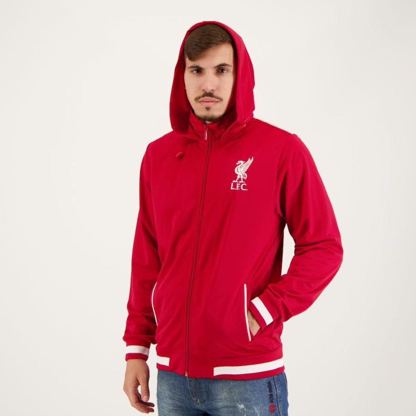 Jaqueta com Capuz Liverpool Trilobal Futfanatics - Masculina - Foto 2