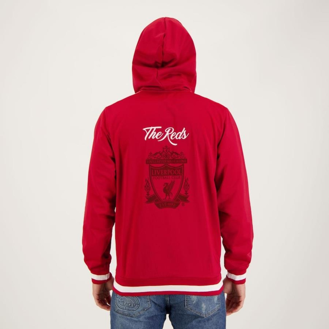 Jaqueta com Capuz Liverpool Trilobal Futfanatics - Masculina - Foto 3