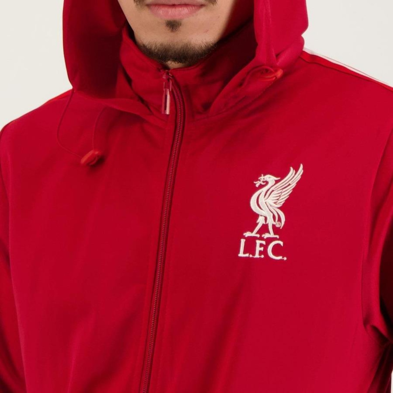 Jaqueta com Capuz Liverpool Trilobal Futfanatics - Masculina - Foto 4