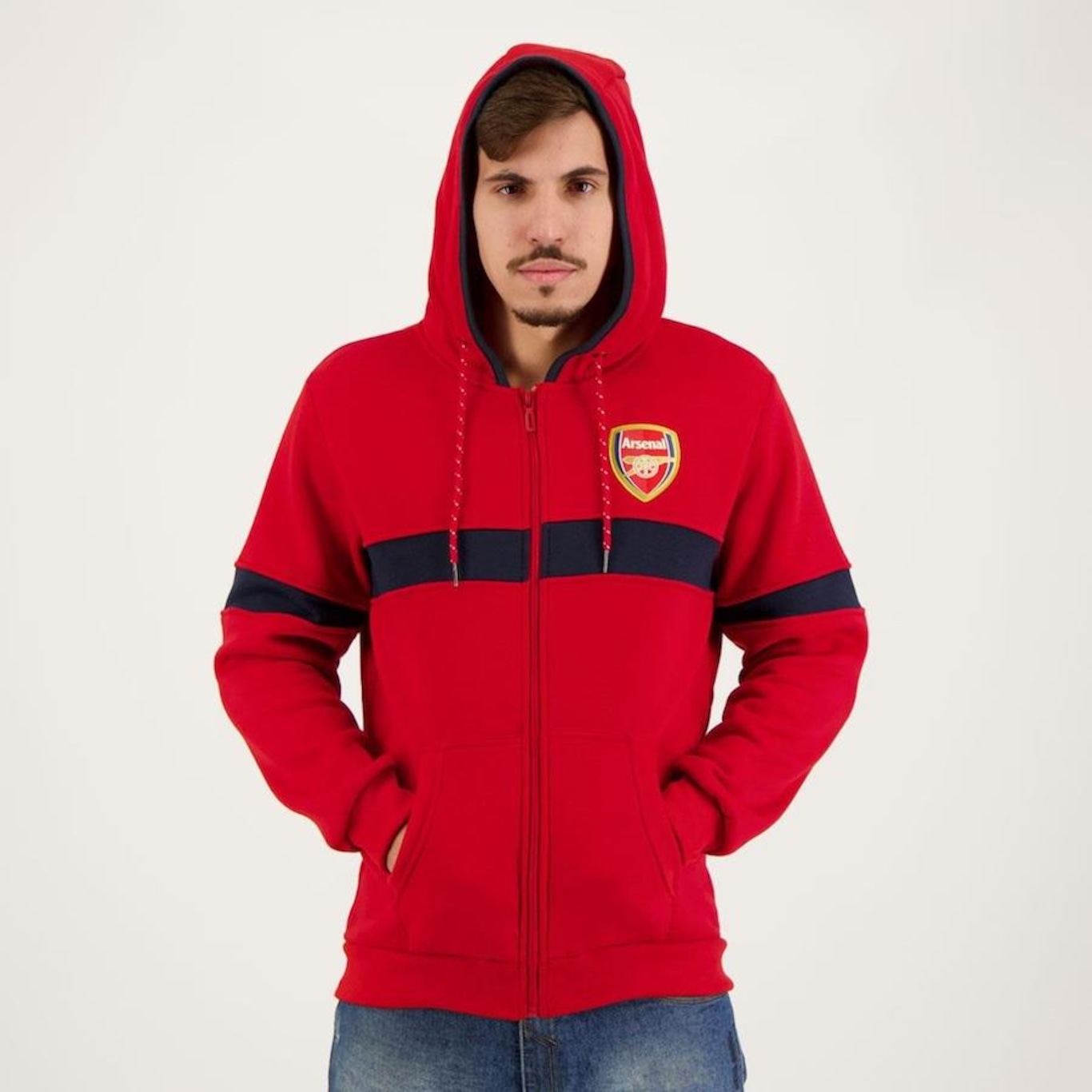 Jaqueta de Moletom com Capuz Arsenal Futfanatics - Masculina - Foto 5