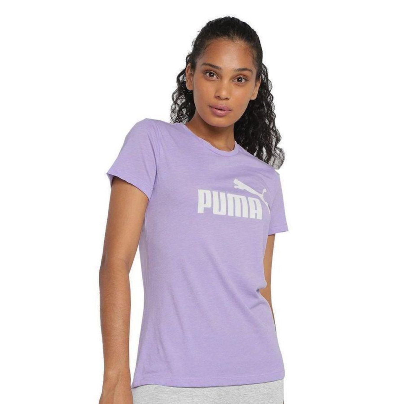 Camiseta Puma Logo Heather - Feminina - Foto 3