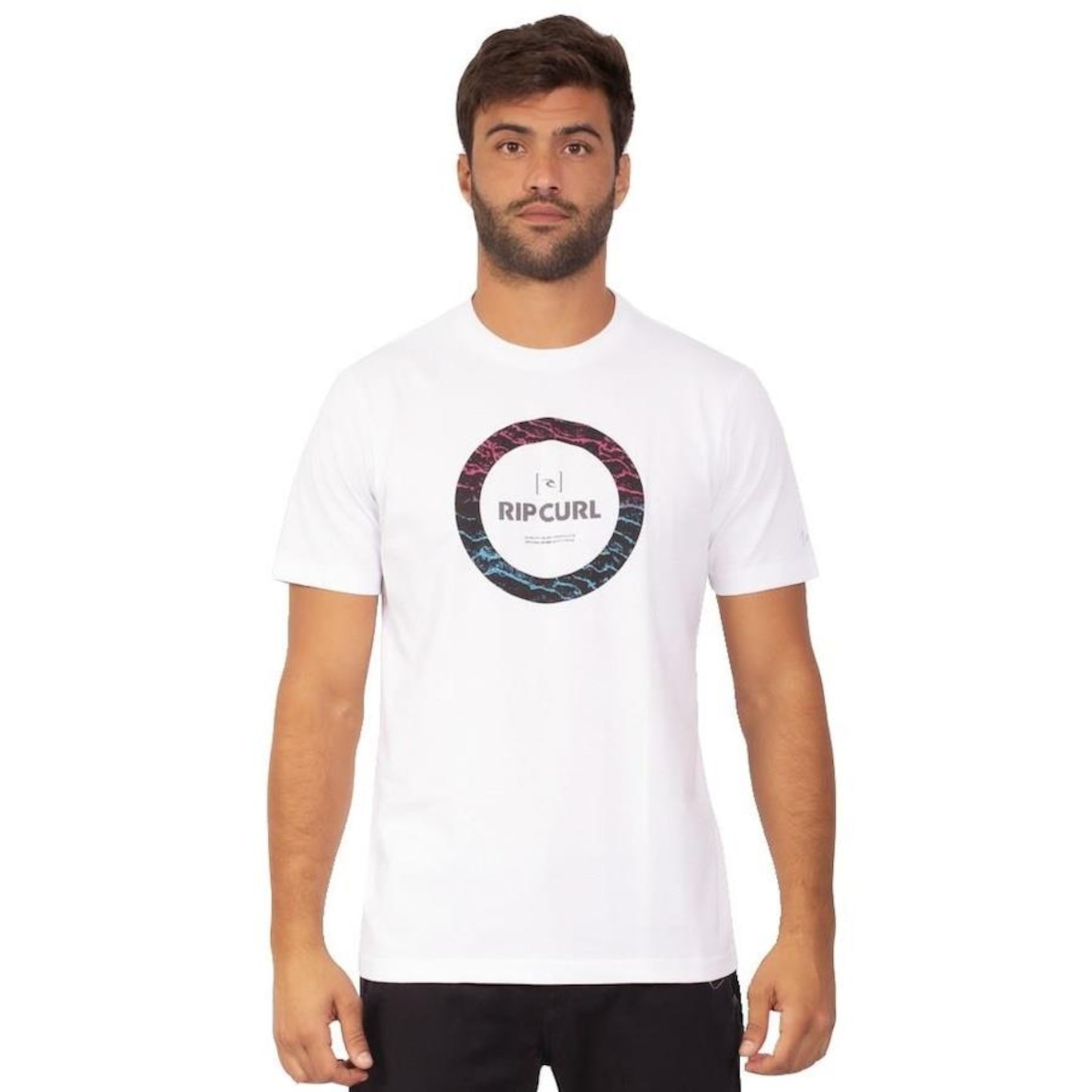 Camiseta Rip Curl Circle 10M Filter Tee White - Masculina - Foto 2