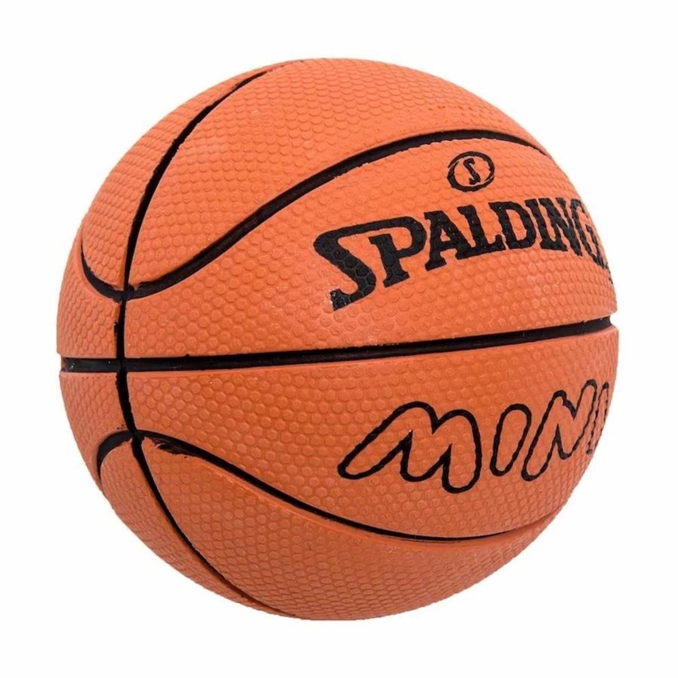 Mini Bola De Basquete Spalding - Lay Up - Borracha - Laranja