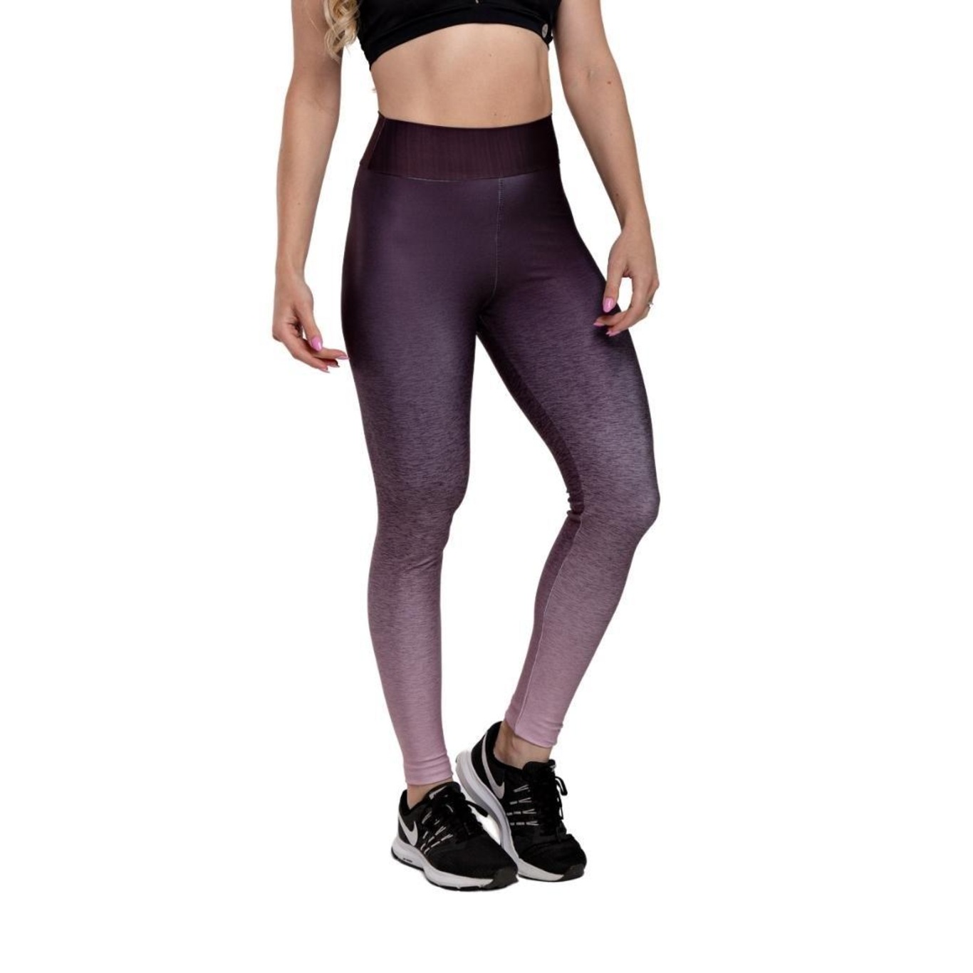 Calça Legging Hoop Fit Cós Médio Estampada Básic - Feminina - Foto 3