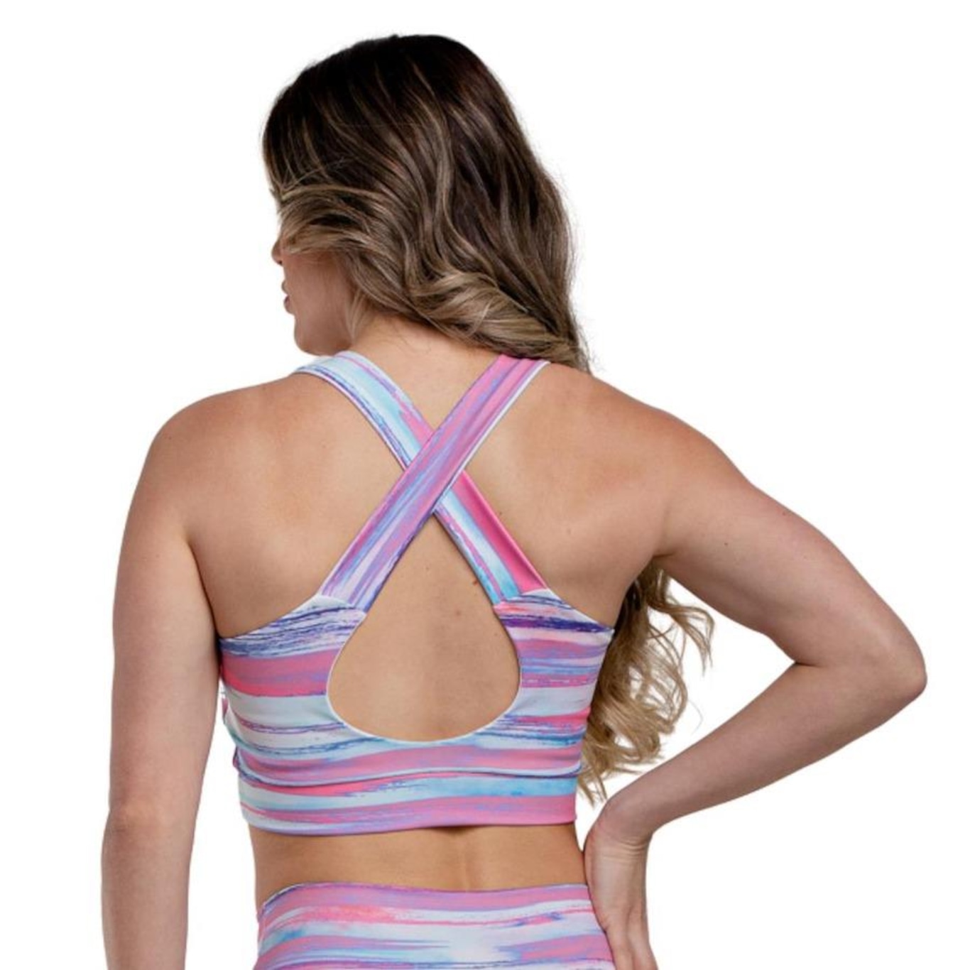 Top Fitness Academia Hoopfit Estampado Fanni - Feminino - Foto 4