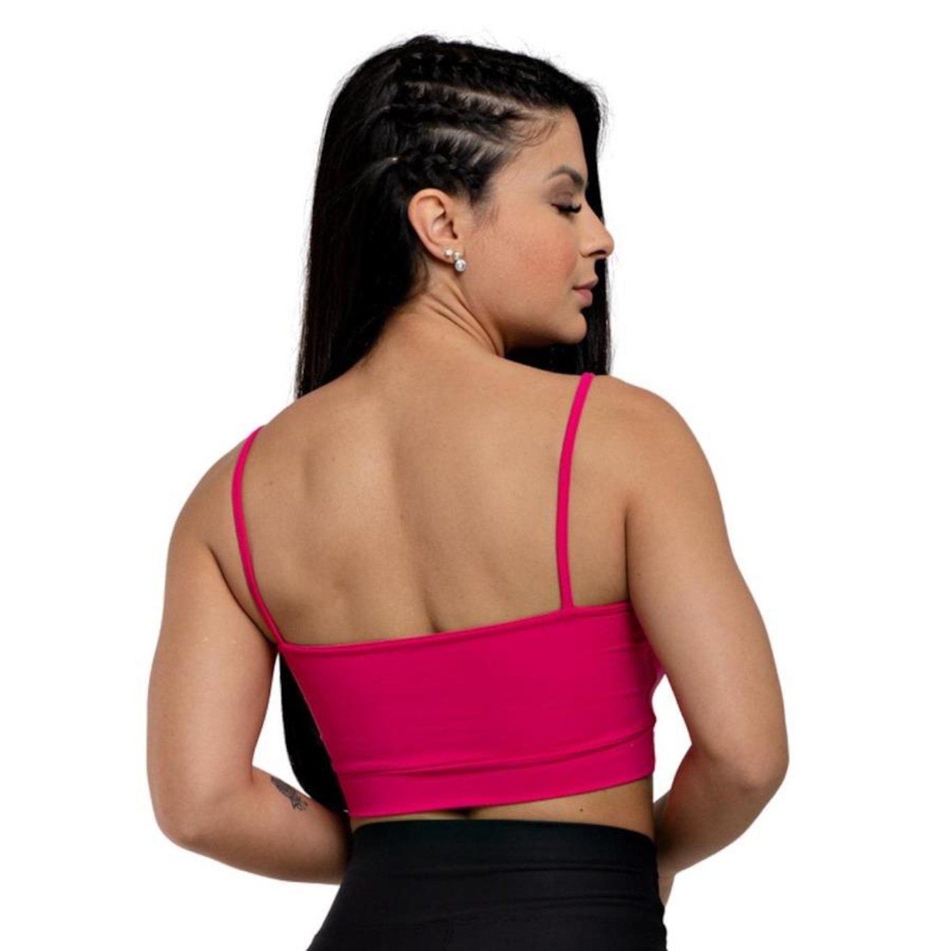 Blusa Cropped Fitness Básico Hoopfit Academia - Feminina em Promoção