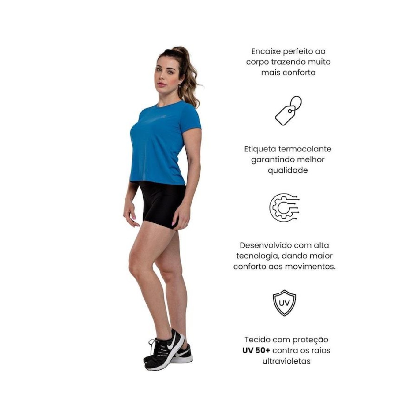 Camiseta Hoop Fit Básica - Feminina - Foto 2