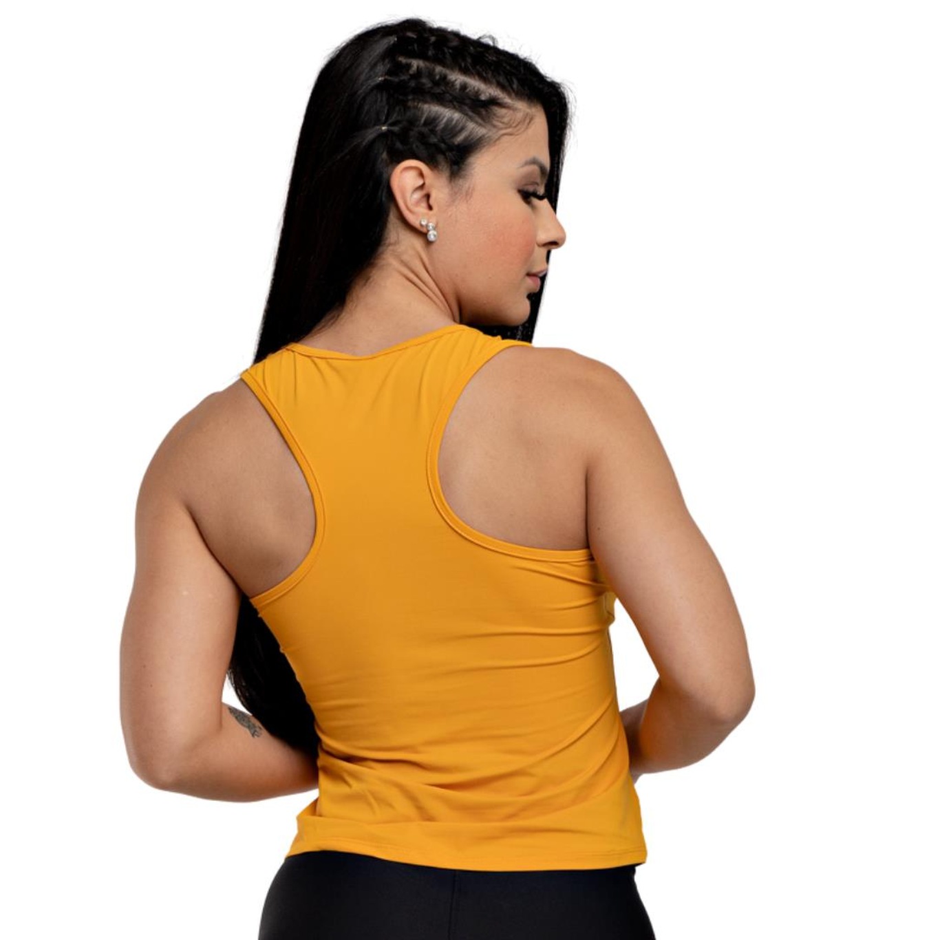 Blusa Cropped Fitness Básico Hoopfit Academia - Feminina em Promoção