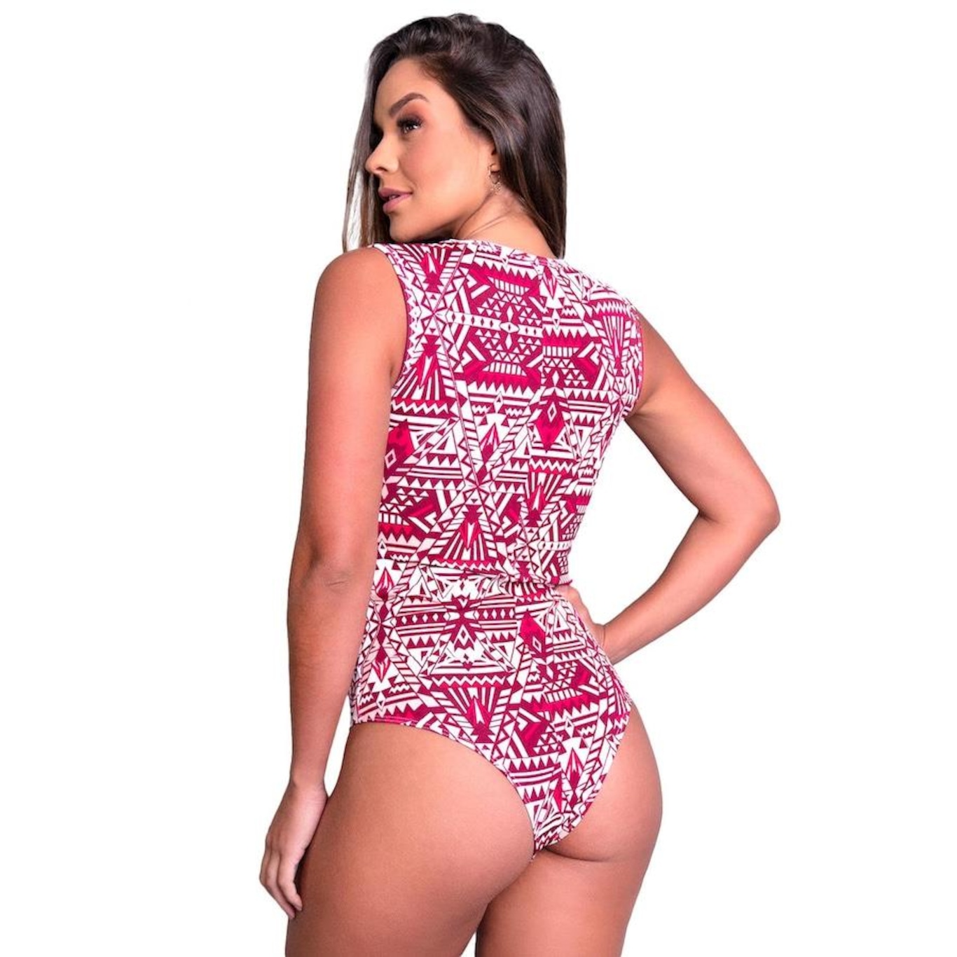 Body Fitness MVB Modas Collant Suplex Estampado - Feminino - Foto 2