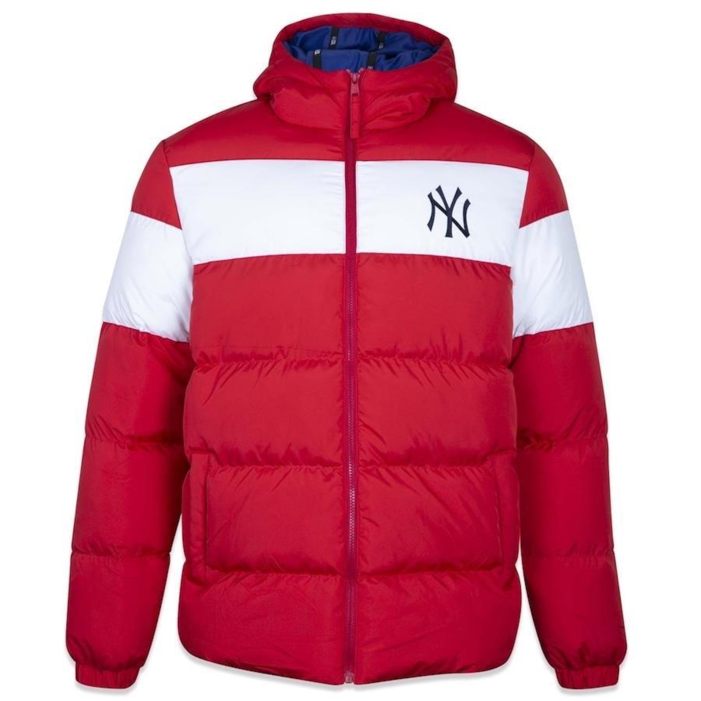 Jaqueta Puffer com Capuz New Era MLB New York Yankees World - Masculina - Foto 1