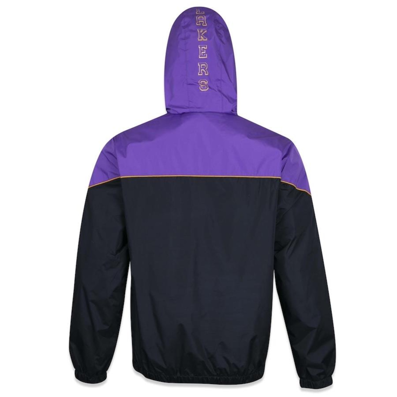 Jaqueta Corta Vento New Era com Capuz Windbreaker NBA Los Angeles Lakers - Masculina - Foto 3