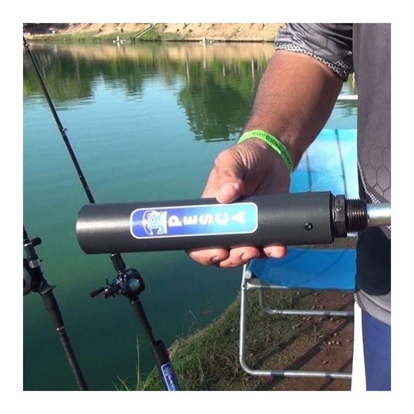 Suporte Rosqueavel Tubo para Vara de Pesca Grande 2 Partes JRPesca - Foto 3