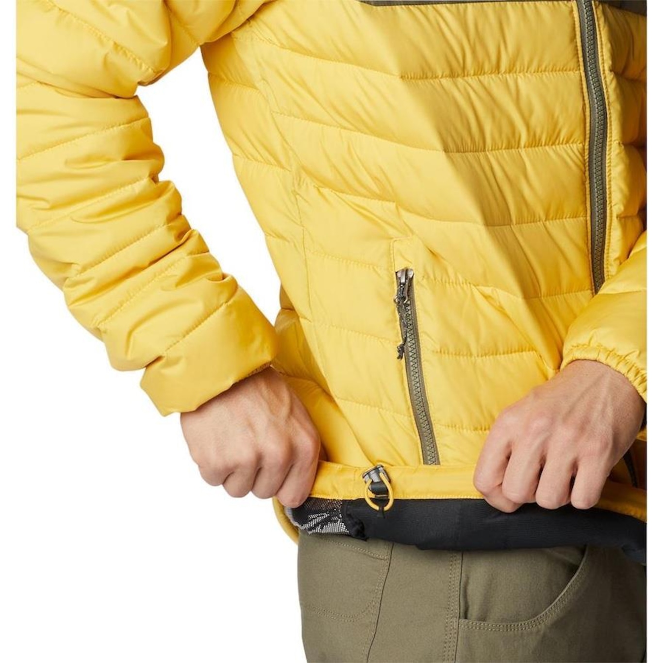 Jaqueta Columbia Powder Lite Amarelo - Masculina - Foto 3