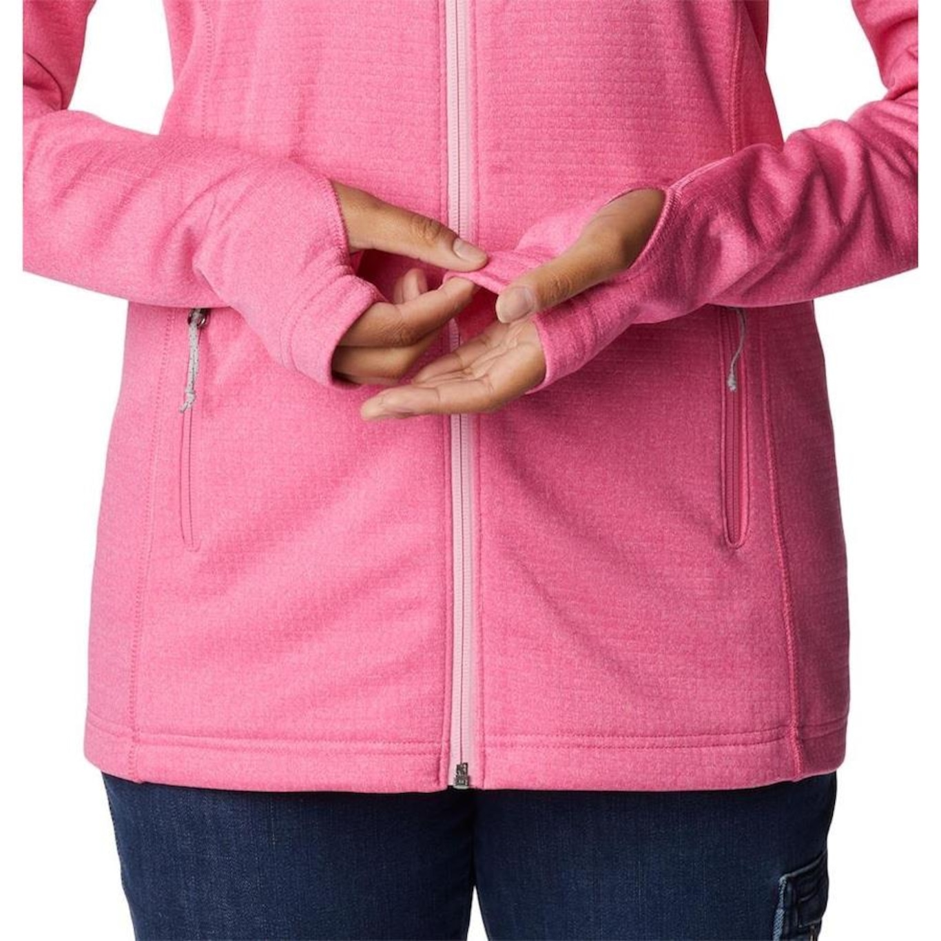 Jaqueta Columbia Park View Grid Fleece - Feminina - Foto 4