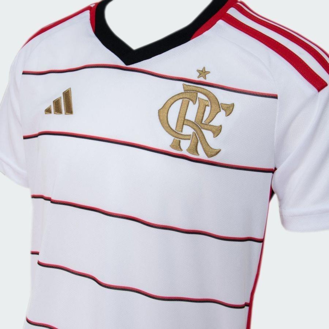 Camisa 2 do CR Flamengo 23/24 adidas - Infantil - Foto 5