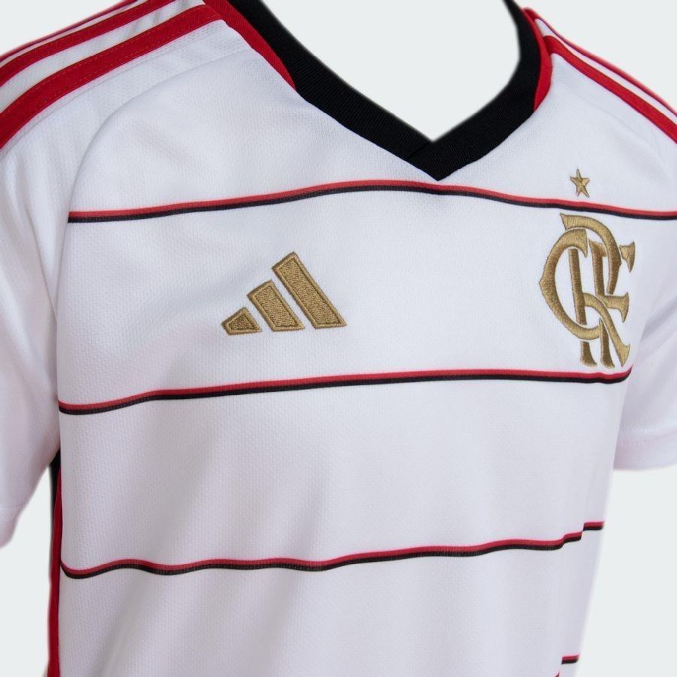 Camisa 2 do CR Flamengo 23/24 adidas - Infantil - Foto 6