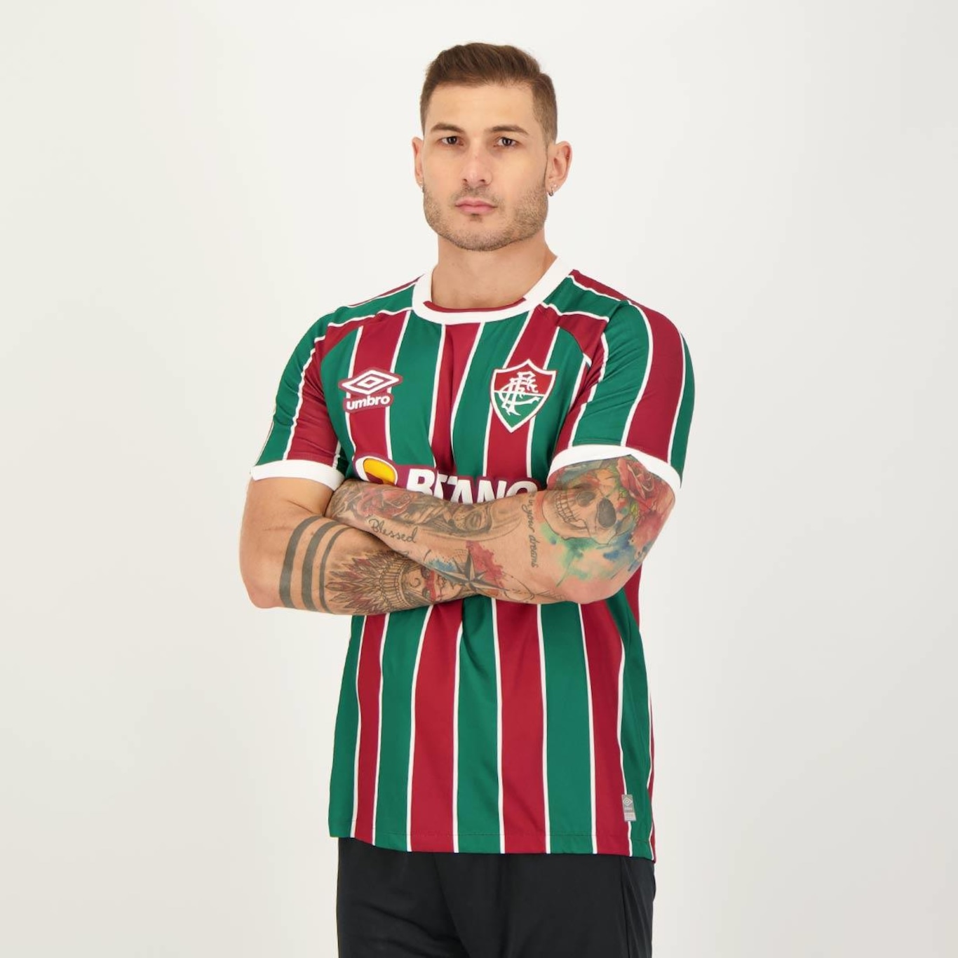 Camisa do Fluminense I 2023 Oficial Classic S/N Umbro - Masculina - Foto 5