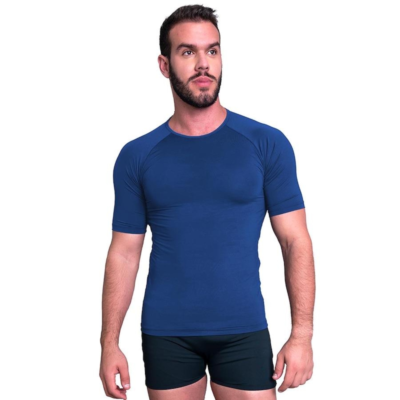 Camisa Térmica MVB Modas Proteção Uv 50 + - Masculina - Foto 1