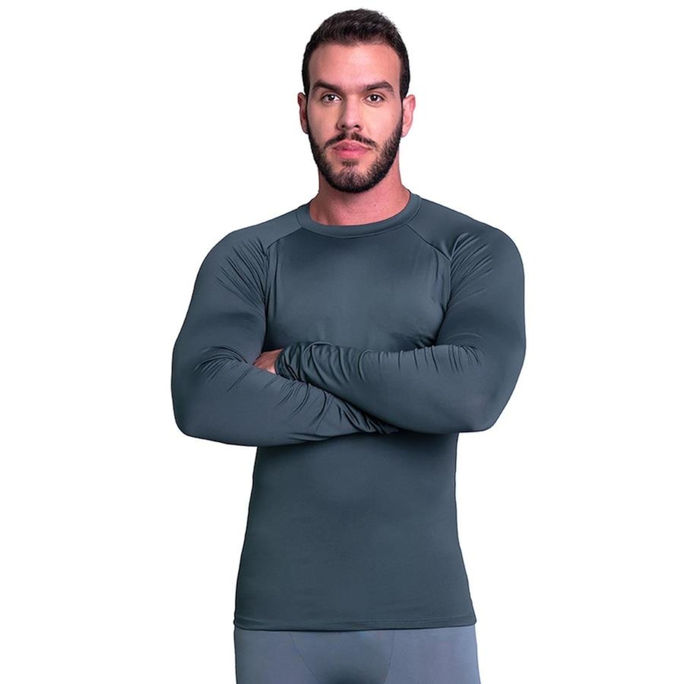 Camisa Térmica MVB Modas Proteção Uv 50 + - Masculina - Foto 1