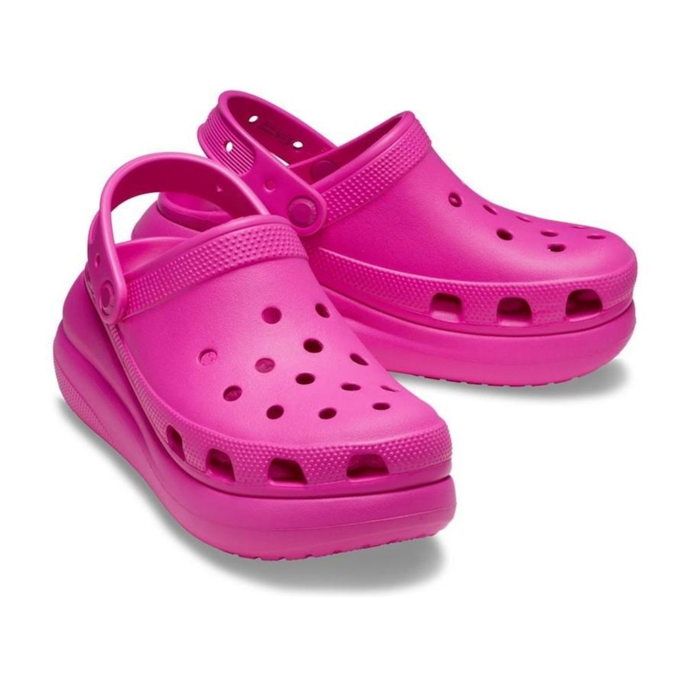 Sandália Crocs Classic Crush Platform Clog Juice - Feminino - Foto 4