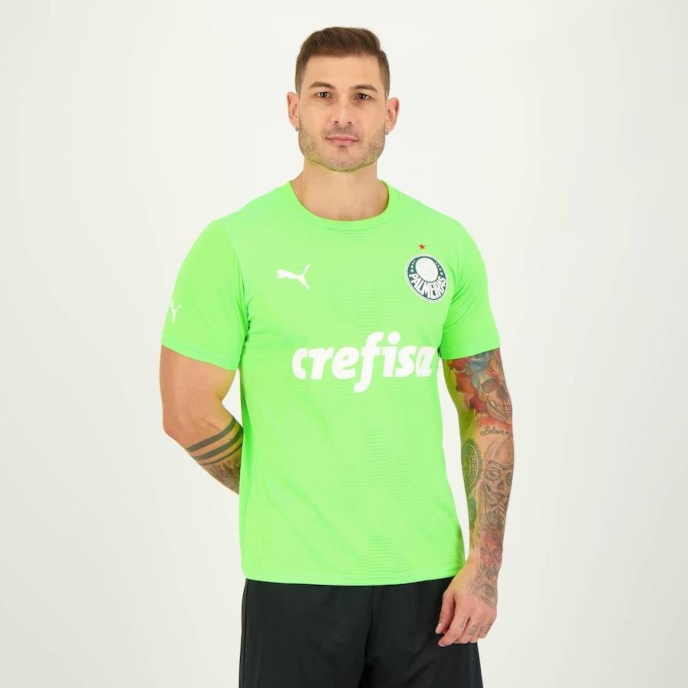 Camisa do Palmeiras Goleiro II 2023 21 Weverton Puma - Masculina - Foto 3