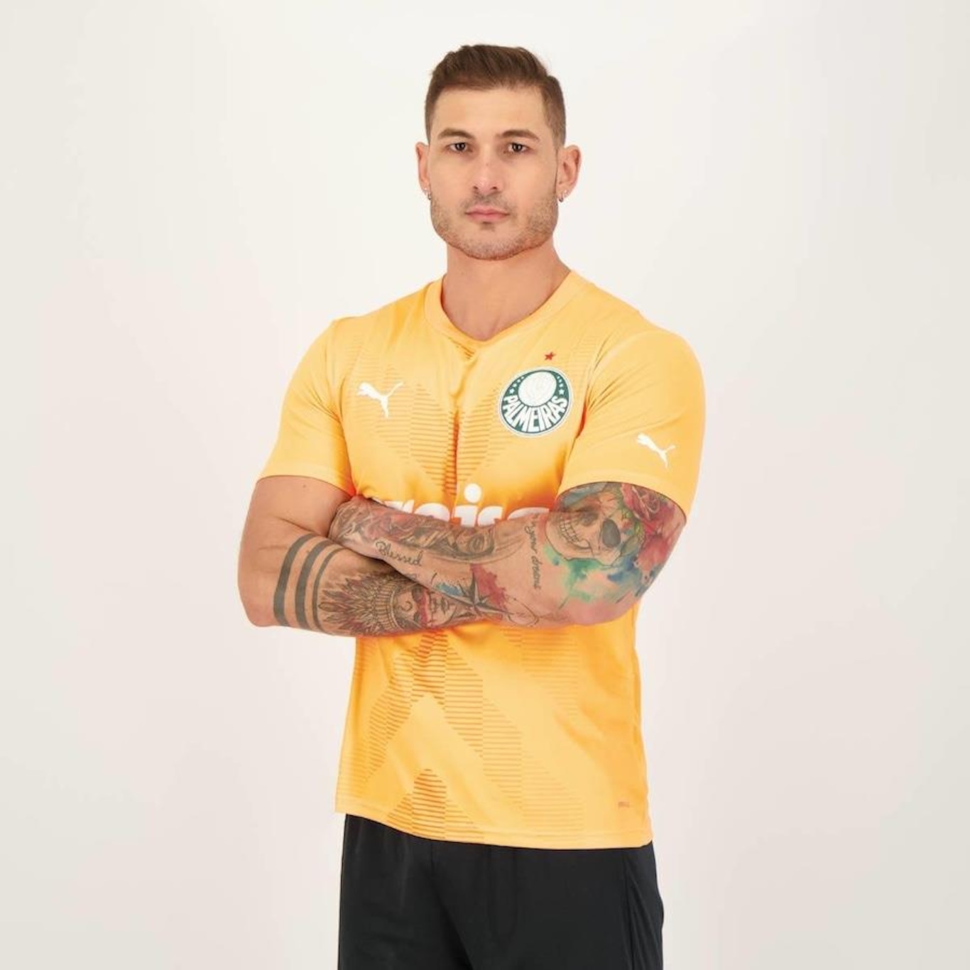 Camisa do Palmeiras Puma Goleiro III 2023 21 Weverton - Masculina - Foto 5