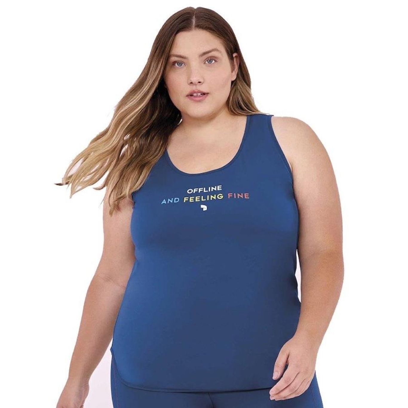 Camiseta Regata Alto Giro Skin Inspiracional - Feminina - Foto 1