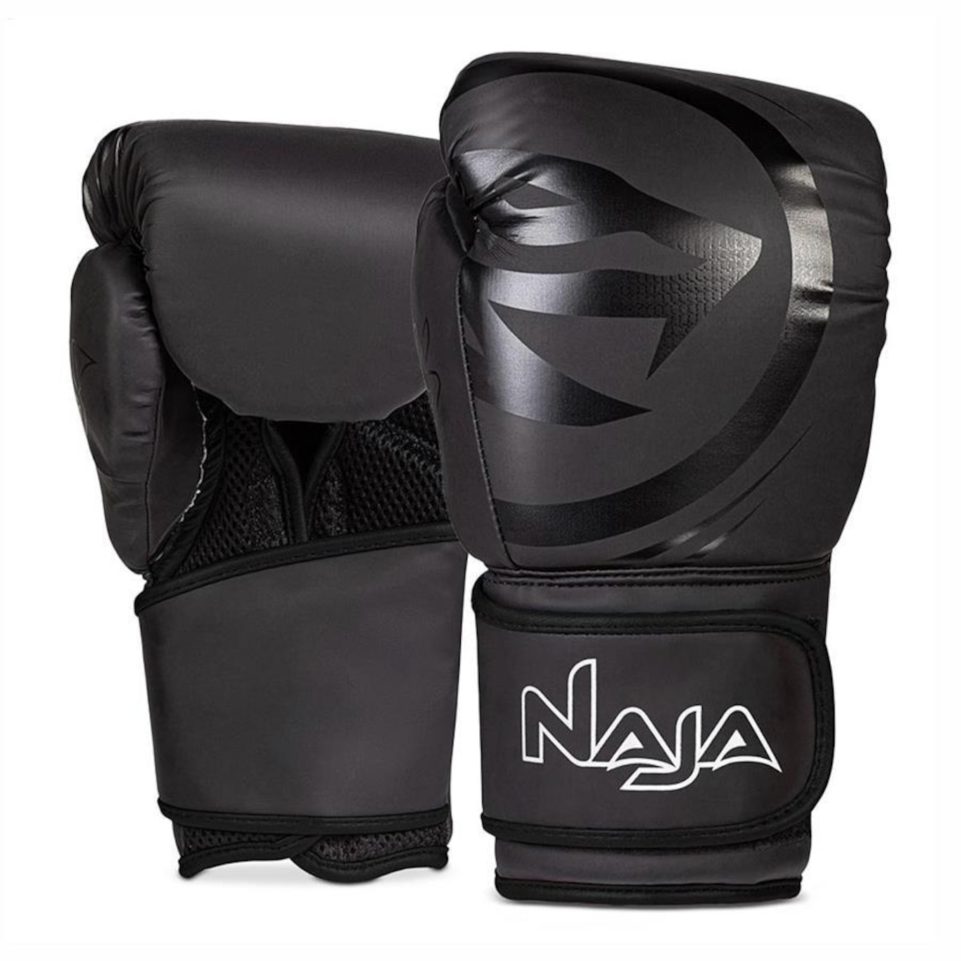 Kit Muay Thai Naja: Luvas Black Line + Bandagem + Bucal - Adulto - Foto 2