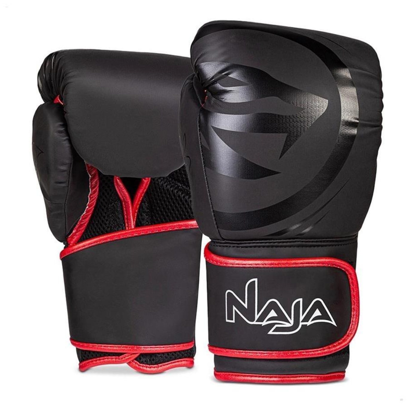 Kit Muay Thai Naja: Luvas Black Line + Bandagem + Bucal - Adulto - Foto 2