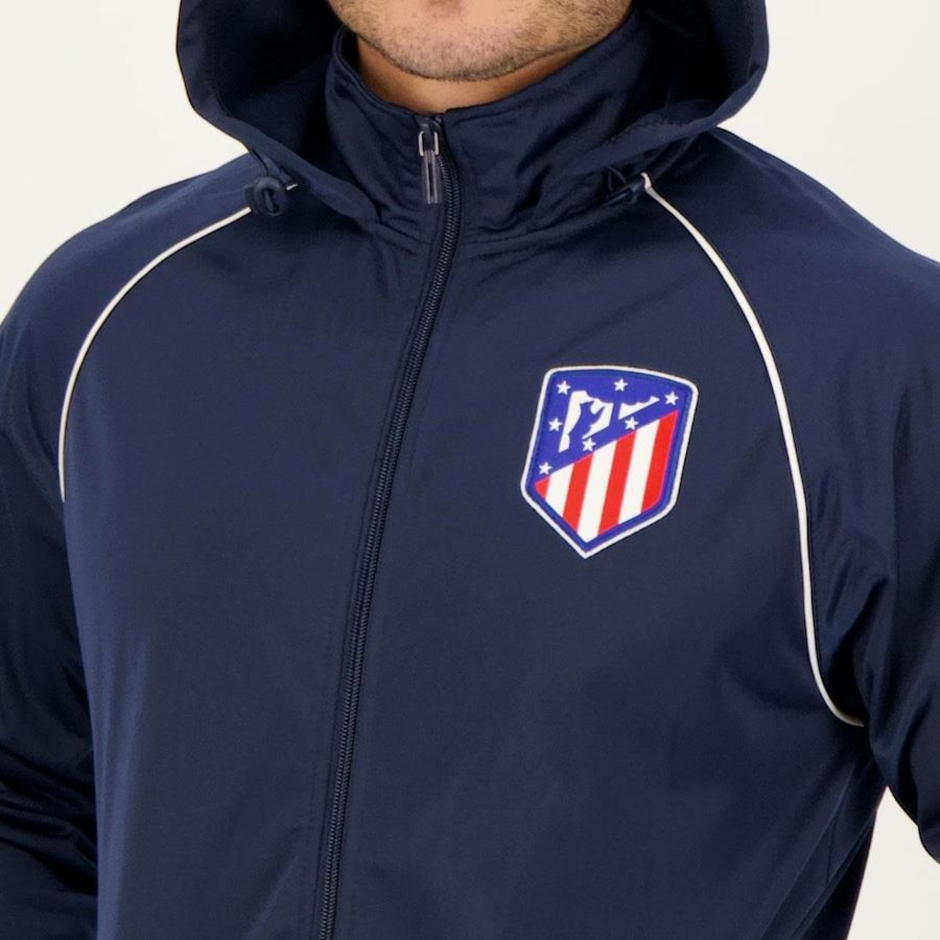 Jaqueta Atlético de Madrid com Capuz Trilobal Futfanatics - Masculina - Foto 4