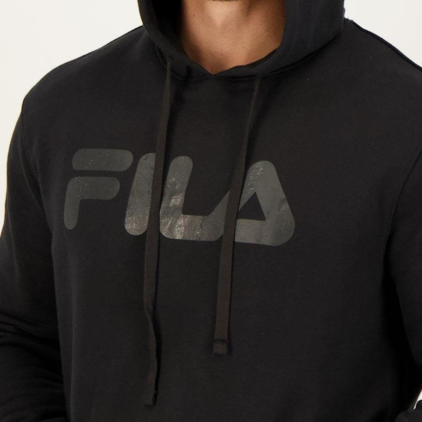 Blusão de Moletom Fila com Capuz Comfort Letter - Masculino - Foto 4