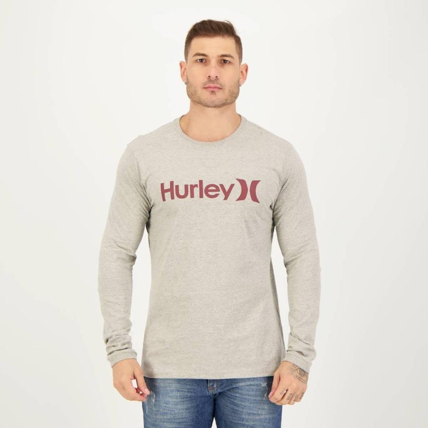 Camiseta Manga Longa  Hurley One e Only - Foto 1