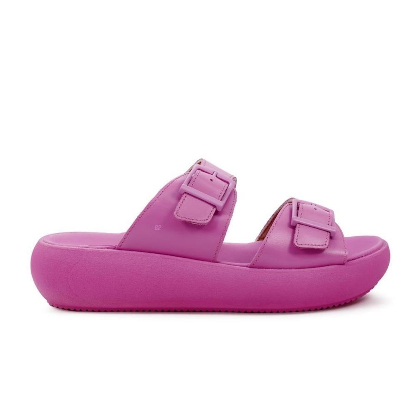 Chinelo Slide Usaflex Plataforma Fivela - Feminino - Foto 1