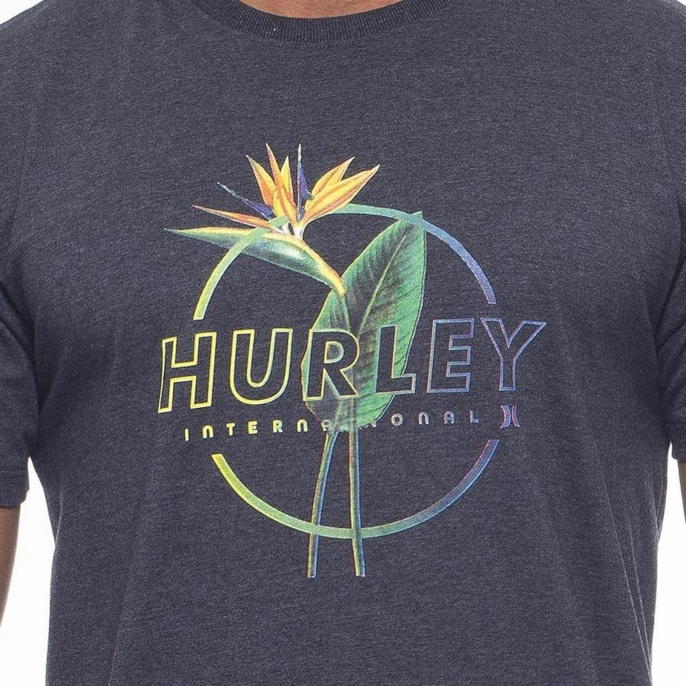 Camiseta Hurley Flower Oversize - Masculina - Foto 2