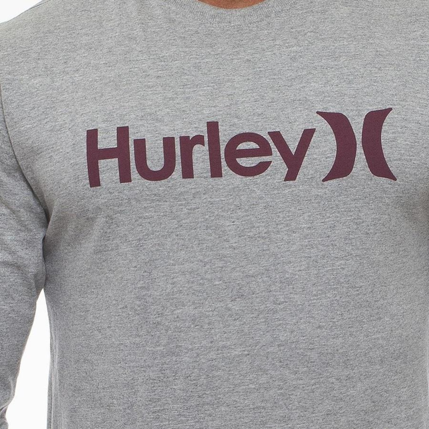 Camiseta Manga Longa Hurley O&O Solid - Masculina - Foto 2