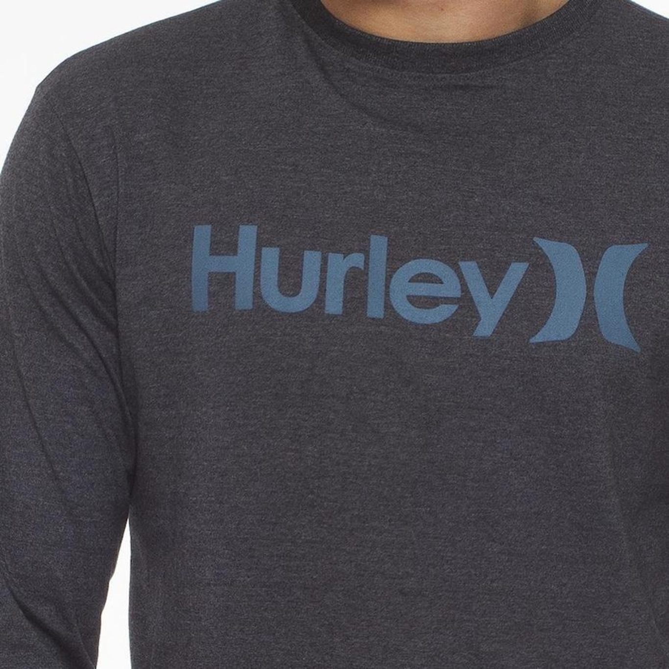 Camiseta Manga Longa Hurley O&O Solid - Masculina - Foto 2