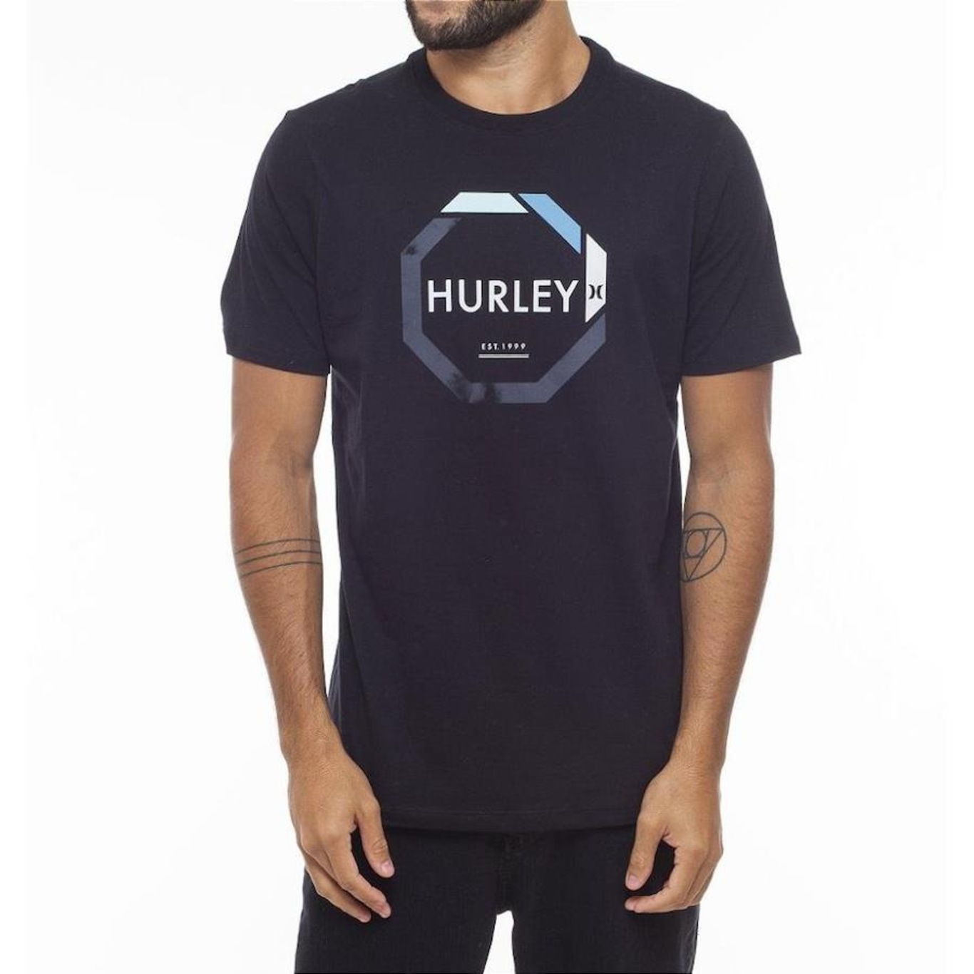 Camiseta Hurley Metric - Masculina - Foto 1