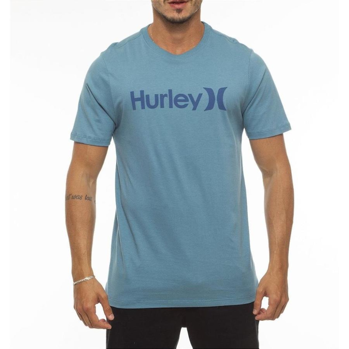 Camiseta Hurley Silk O&O Solid - Masculina - Foto 1