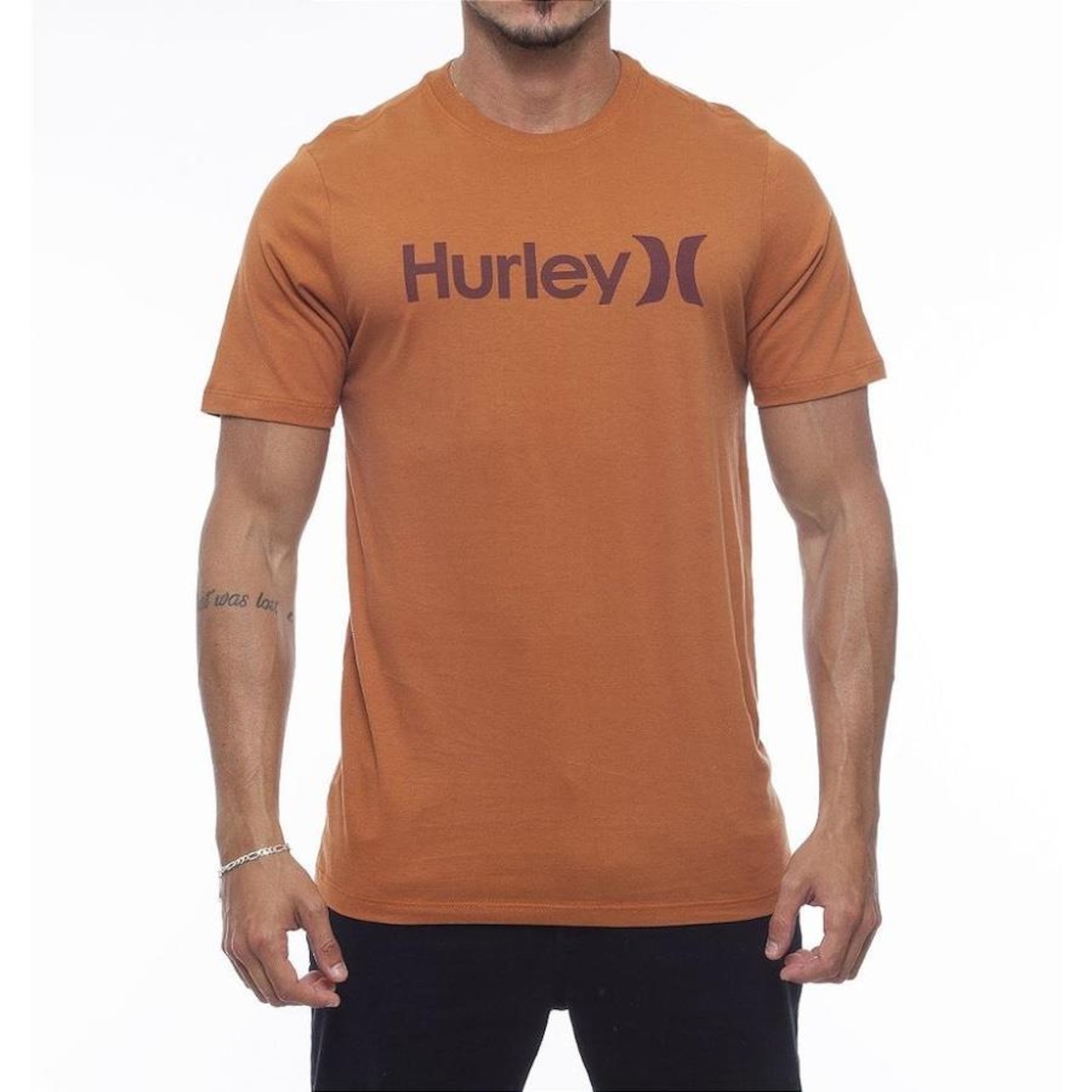 Camiseta Hurley Silk O&O Solid - Masculina - Foto 1