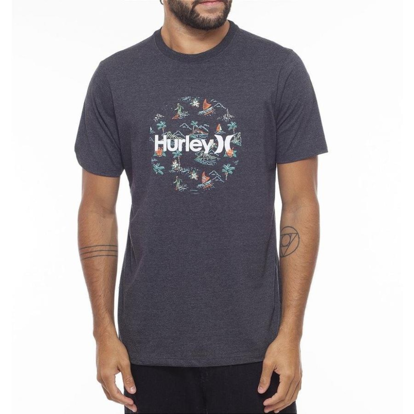 Camiseta Hurley Paradise - Masculina - Foto 1