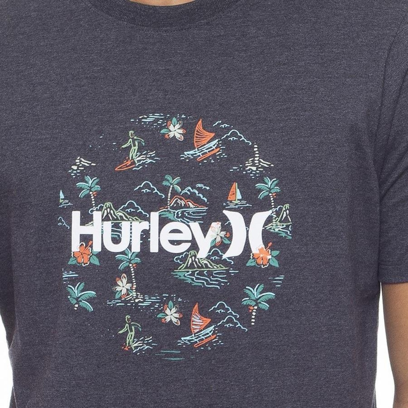 Camiseta Hurley Paradise - Masculina - Foto 2