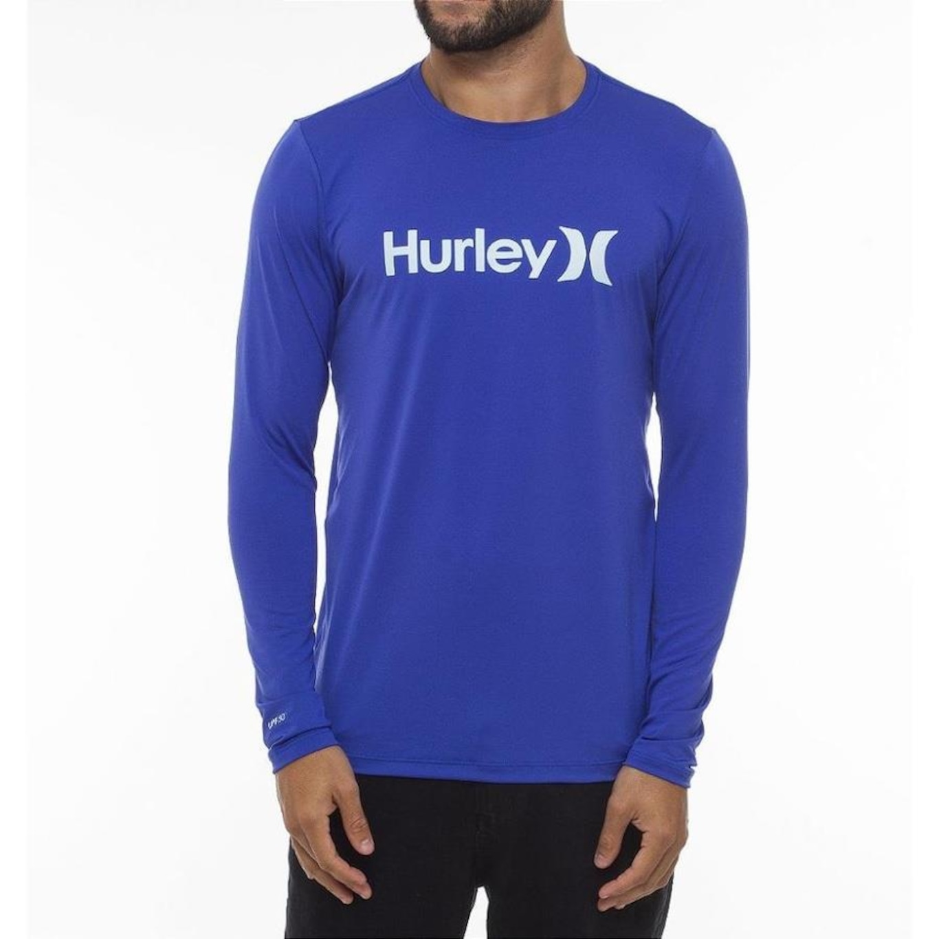 Camiseta Hurley Surf One&Only Manga Longa - Masculina - Foto 1