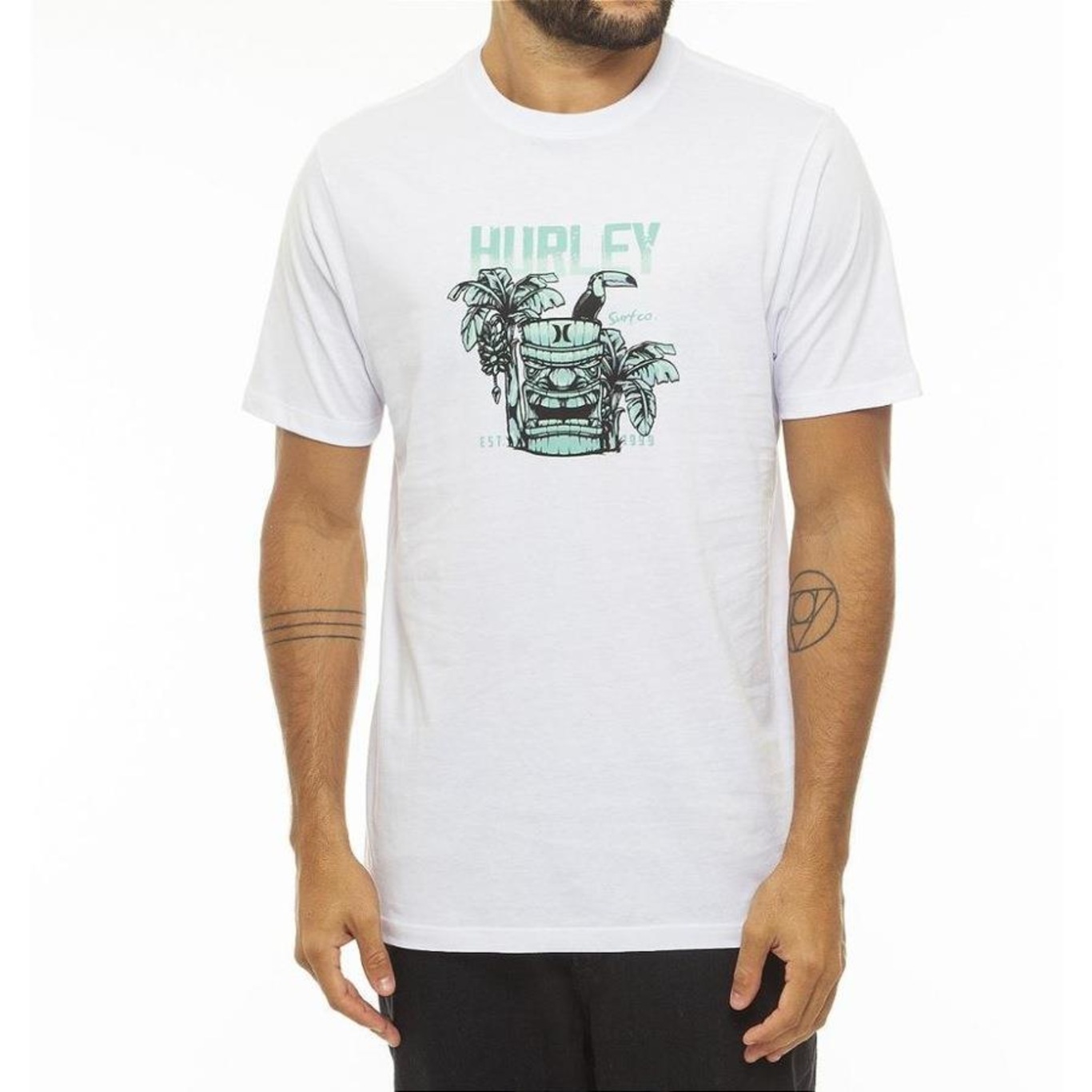 Camiseta Hurley Tiki Life - Masculina - Foto 1