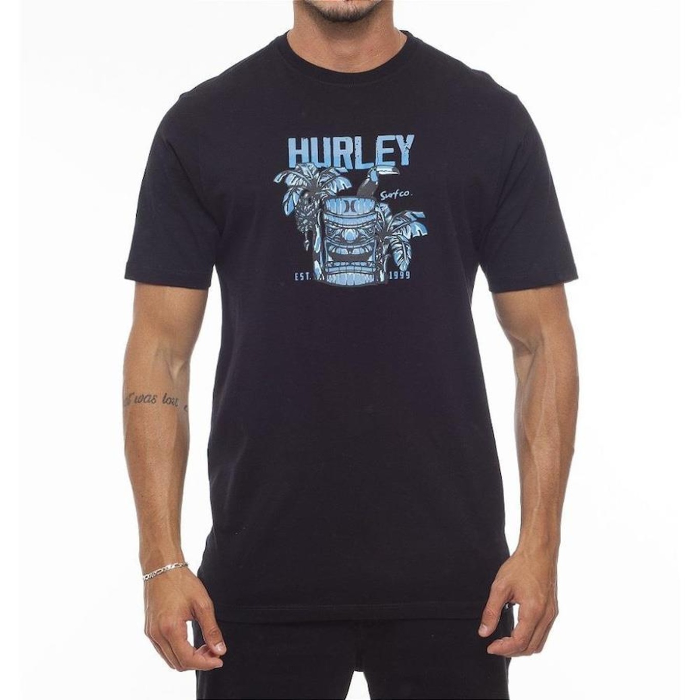 Camiseta Hurley Tiki Life - Masculina - Foto 1