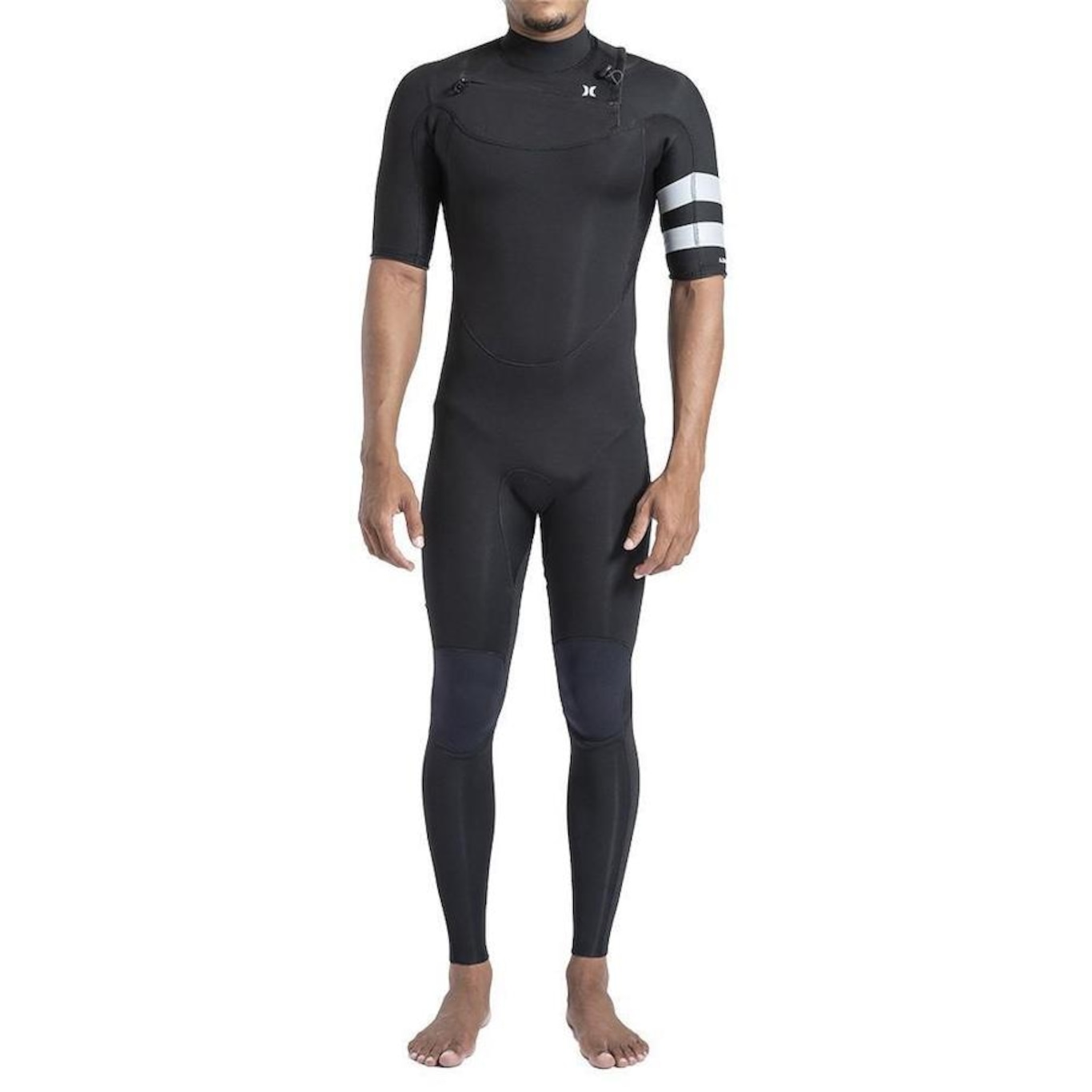 Long John Hurley Manga Curta Advant 2/2mm Fullsuit - Masculino - Foto 1