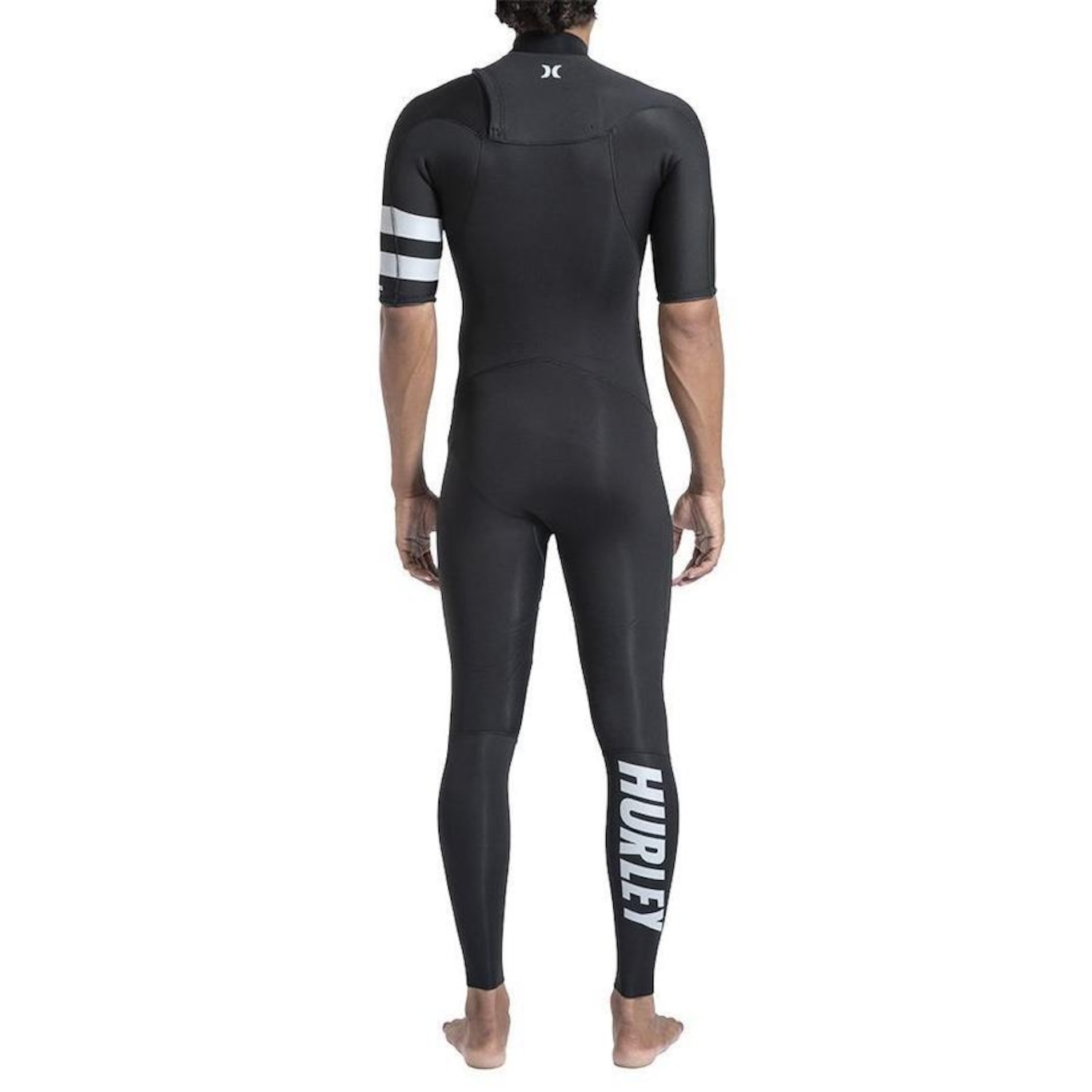 Long John Hurley Manga Curta Advant 2/2mm Fullsuit - Masculino - Foto 2